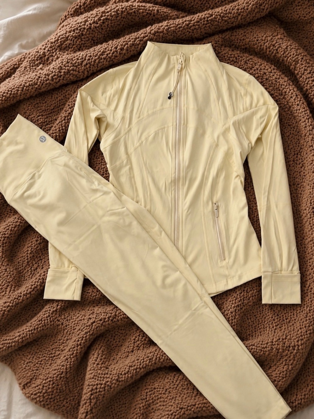 lululemon athletica Buttercream Full-Zip Jacket & Leggings Set